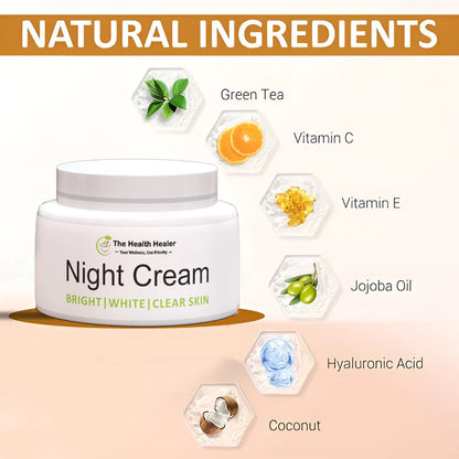 The Health Healer Night Cream For Bright, White And Clear Skin (100% Original)