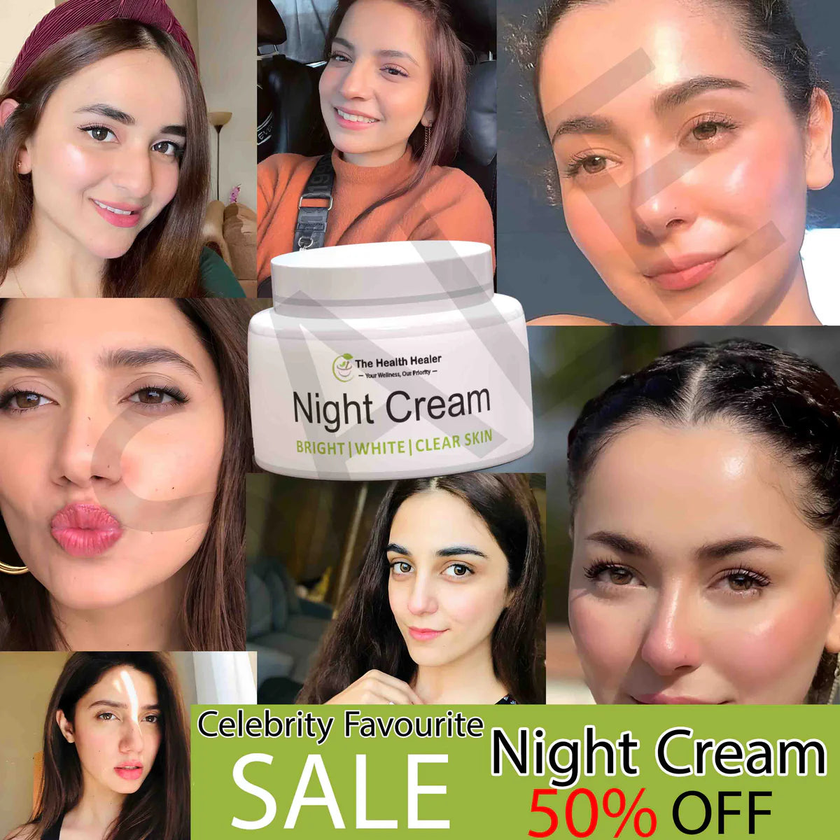 The Health Healer Night Cream For Bright, White And Clear Skin (100% Original)