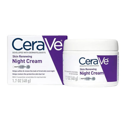 CeraVe 4 in 1 Skincare Bundle - Night Cream, Sunblock, Cleanser & Serum