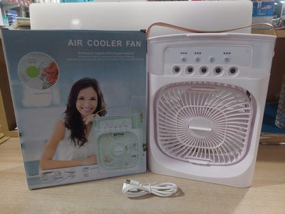 3-in-1 Portable Air Cooler | USB Fan, Humidifier & LED Light